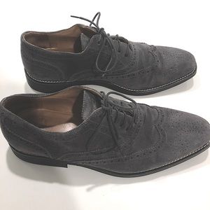 Mens Suede Brogue Shoes